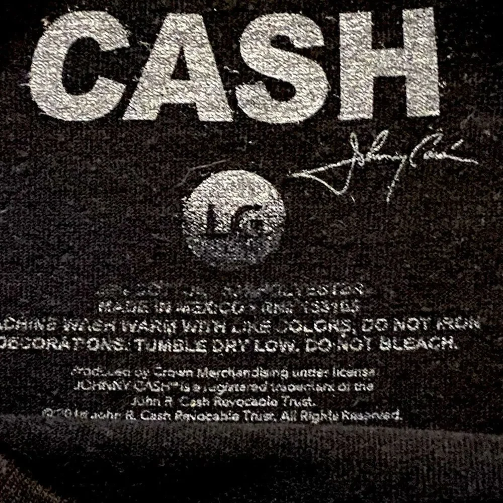 Authentic Signed Johnny Cash Graphic T Shirt - Picture 3 of 7